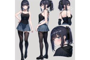 かわいい女の子の設定資料風なイラスト集ver2 - 2
