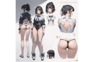 かわいい女の子の設定資料風なイラスト集ver2 - 3