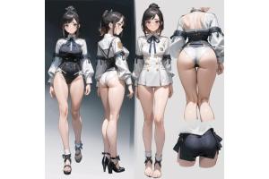 かわいい女の子の設定資料風なイラスト集 - 3