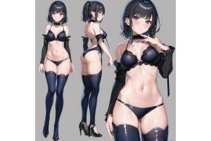 かわいい女の子の設定資料風なイラスト集 - 4