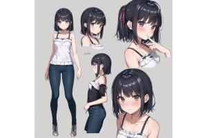 かわいい女の子の設定資料風なイラスト集 - 5