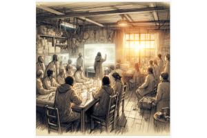 既存作品のあらすじにキーワードや画像をミックスして独自の物語とイメージボードを生成するGPT - 6